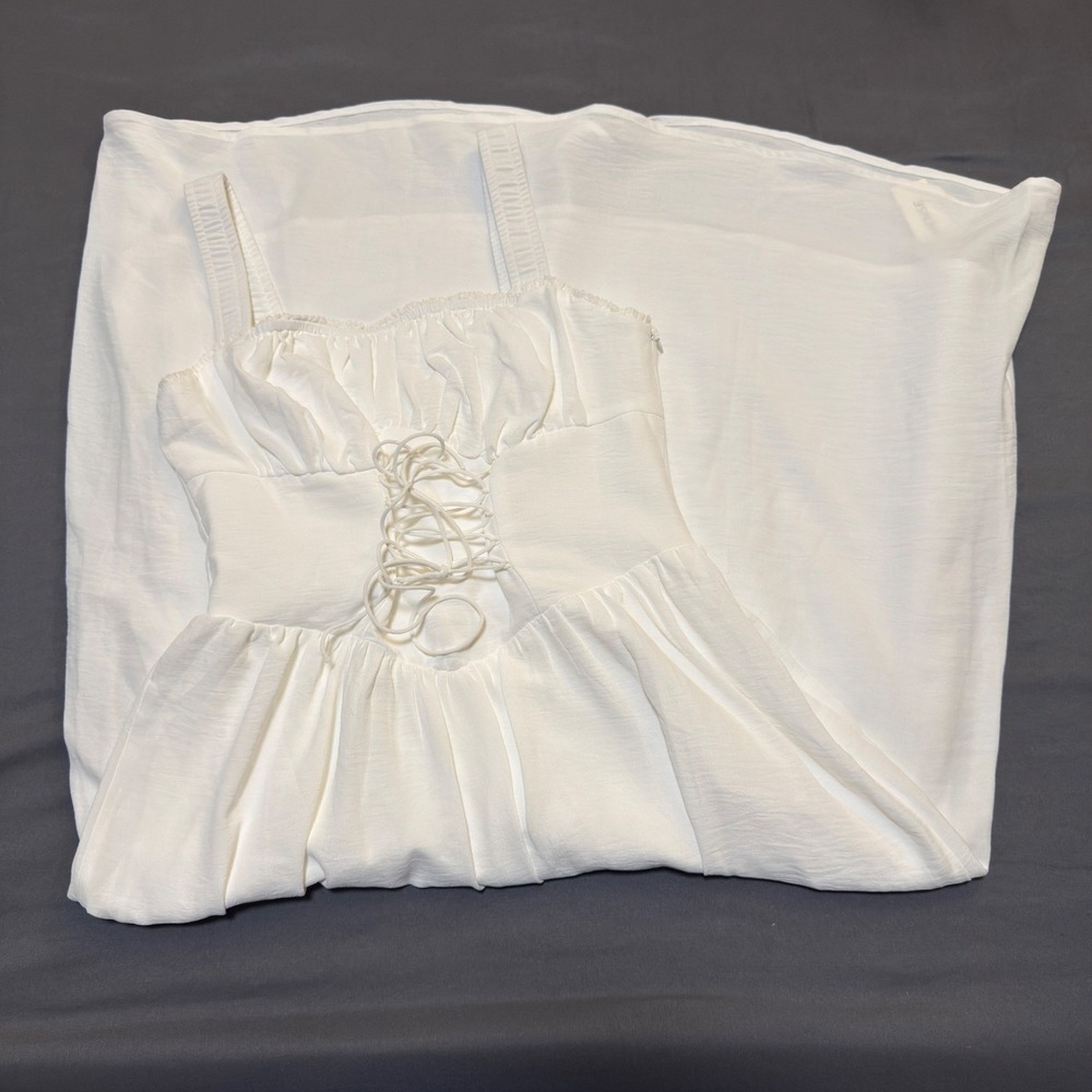 Commense Coastal Cowgirl Corset Long Dress in White - Picture 2 of 5